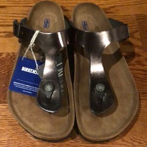 gizeh soft footbed metallic anthracite